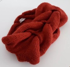 WIE NEU s.Oliver Loopschal braun geflochten Schal Strick Schlauchschal weich 