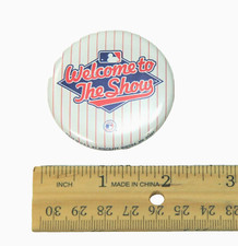 Vintage Welcome to the Show MLB Baseball Wincraft Pinback Button, 1995