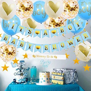Its A Boy Baby Shower Party Decorations Supplies Balloons Sash