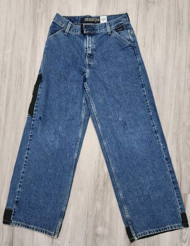 Vtg 90s RARE Levi’s Silvertab Style Drifter Skater Kid L 14 28x29 Wide Leg Jeans
