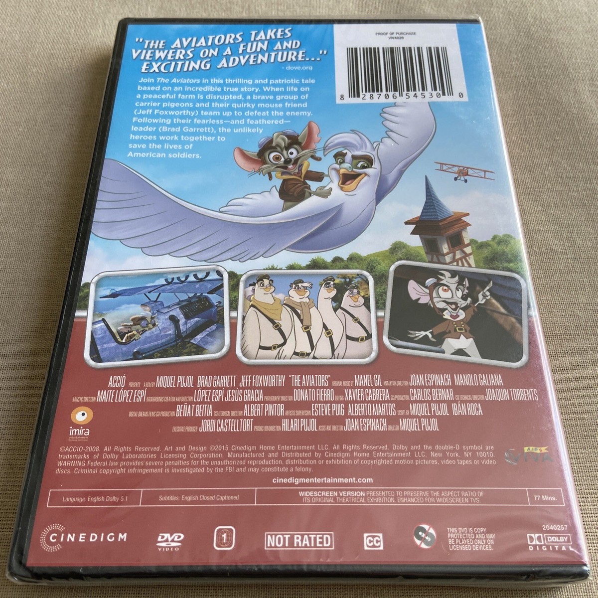 The Aviators (DVD, 2015) Brad Garrett Jeff Foxworthy Animated Film