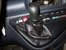 FIAT ULYSSE 94 / 02 CUFFIA CAMBIO IN VERA PELLE NERA no pomello