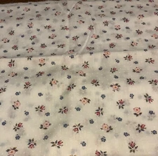 Beautiful Vintage Joan Kessler Floral Painted Dot Cotton Fabric