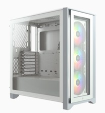 Corsair iCUE 4000X RGB Vetro temperato Midi-Tower - Bianco