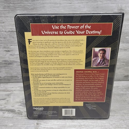Deepak Chopra Synchrodestiny 8 Cassette Set Audiobook - Picture 2 of 6