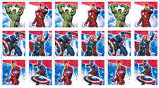 3 Sheets The Avengers Thor Hulk Captain America IRON MAN Scrapbook Stickers