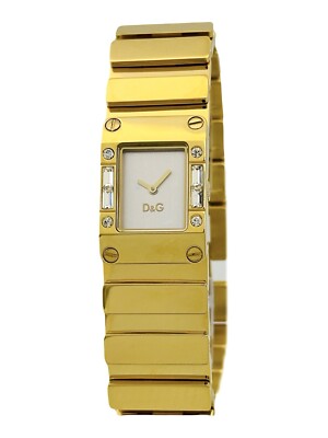 Dolce & Gabbana D&G DW0346 Kilt Women's Golden Stainless Steel