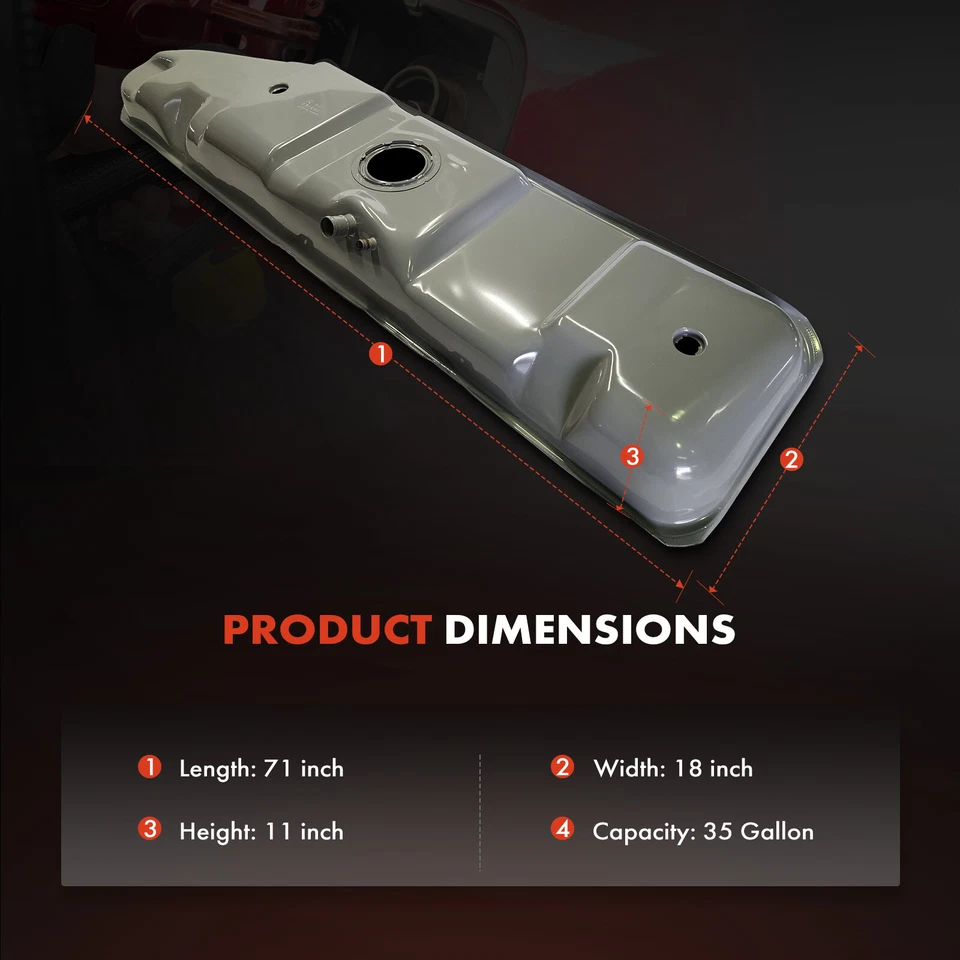 Tanque de combustible de 35 galones para Ford E-150 E-350 Econoline Club Wagon E-250 Econoline Foto 4 de 4