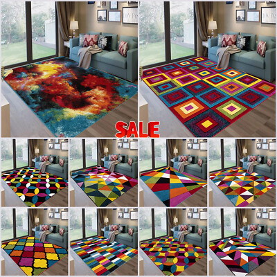 Moderner Mehrfarbiger Läufer Teppich Flur Küche Schlafzimmer Wohnbereich Matte Carpet