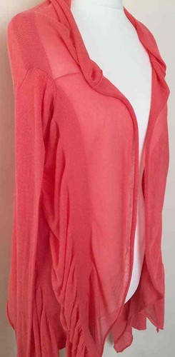 B/NEW ALL SAINTS SHEER KNIT WATERFALL JUMPER CARDIGAN COMPLETELY SOLD-OUT £175