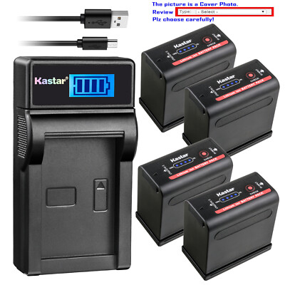 Kastar Battery LCD USB Charger for BP-970G BP-975 & Canon C2 FV1 DM-MV1 DM-MV10