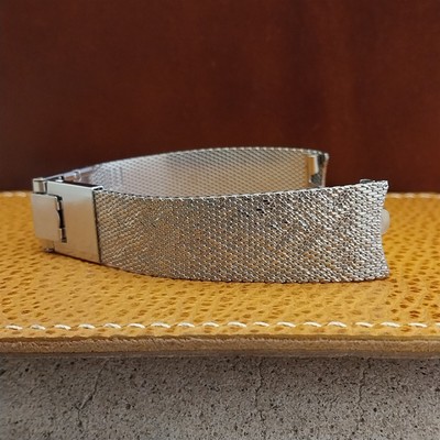 11/16'' Kreisler USA Stainless Steel Mesh nos 1960s Vintage Watch Band