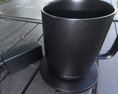 Used Ember Mug Temperature Control Smart Mug 14oz Black Free Fast Shipping