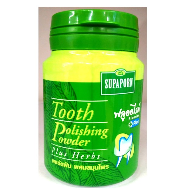 Supaporn Tooth Polishing Powder Plus Herbs 90g Healthy Teeth Gums Fresh