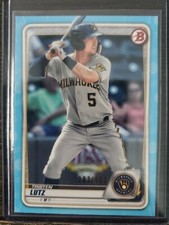  2020 Bowman Draft Base Paper Sky Blue #499 #BD-68 TRISTEN LUTZ BREWERS 5