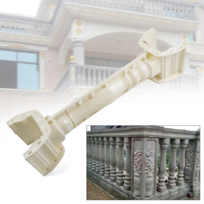 2 Pcs 89cm Balustrades Mold Fit Concrete Plaster Cement Plastic Casting White