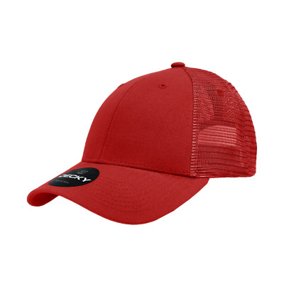 Decky 6 Panel Low Profile Structured Cotton Trucker - 214