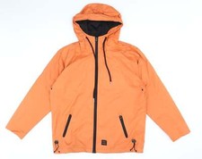 Serge Denimes Mens Orange Windbreaker Jacket Size S
