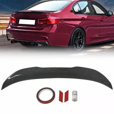 For BMW F30 F80 335i 328i Carbon Fiber PSM Style Rear Trunk Spoiler Wing Lip