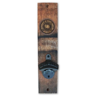 South Carolina Gamecocks Barrel Stave Wall Mount Bottle Opener