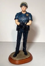 Vanmark Blue Hats of Bravery Policeman To Protect 1st Edition 2006 HTF