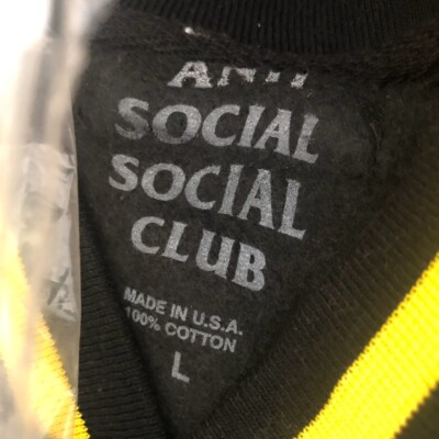 BNWT Anti Social Social Club ASSC Dropout Letterman Jacket Yellow