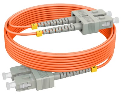 RamboCables 20m 66ft SC SC OM2 Fiber Patch Cables MMF Multi 50/125μm 1G/10G LSZH
