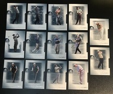 2001 SP Authentic Preview Sample Golf Card Lot (14) Nelson, Stewart, Lehman