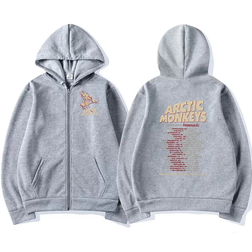 Arctic Monkeys Zipper Zip-Up Hoodie Men Women Fashion Pullover Sweatshirts
