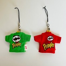 Pringles - Julius Mr. P Set of 2 Mini Shirt Cell Phone Strap Rare