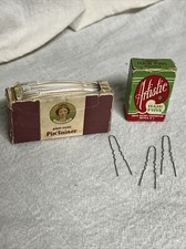 VINTAGE LOT OF 1box- ARTISTIC HAIR PINS  1-box DIADEM GRIP-TUTH PINTAINERS