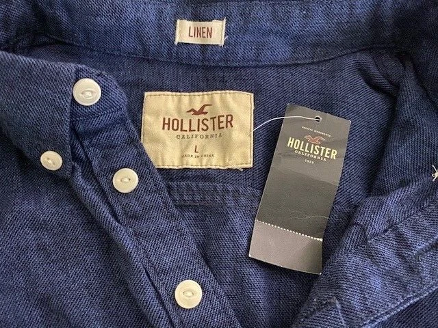 Hollister linen shirt new arrivals