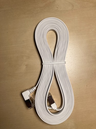 90 Degree Cat 6 Ethernet Cable - Flat - 10FT - Right Angle Up - 第 1/2 張圖片