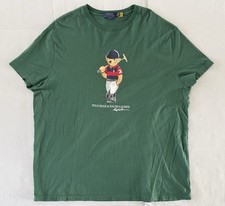 POLO RALPH LAUREN Polo Bear T-Shirt Men  s XL Green Polo Match Bear Graphic