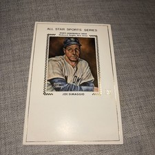 All Star Sports Series Hasbrouk Heights NJ Show Joe DiMaggio Art Card Promo