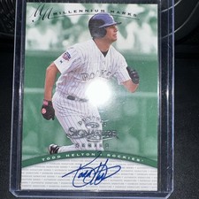 1997 Donruss Signature Series Todd Helton Autographed Rookie Card 901/1000. rookie card picture