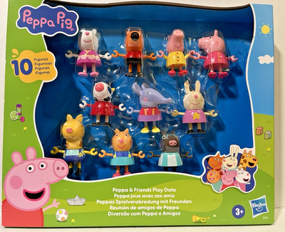 Peppa Pig-- Peppa & Friends Play Date 10-Pack Figure Set--New