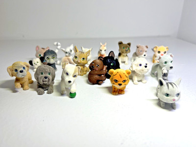 Puppy In My Pocket  Fuzzy Toy Mini Figure Lot Of 19