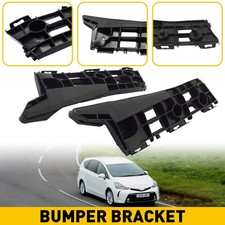Pair Front Bumper Support Brackets For 12-15 Prius 5/4/3/2/Plug-In Base