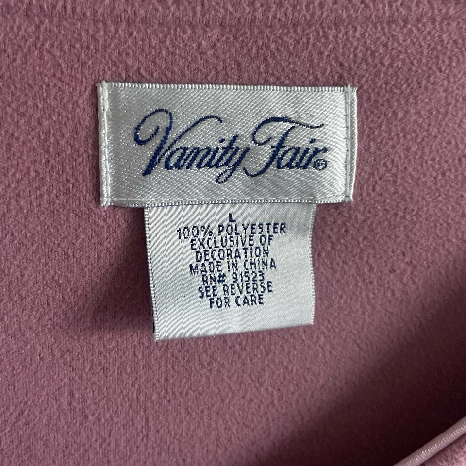 Camisón Abrigo Casa Vintage Vanity Fair Bata Talla L Rosa Antigua Suave Foto 3 de 4