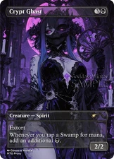 MTG - Crypt Ghast - Fanart Borderless Style - EDH / Playtest