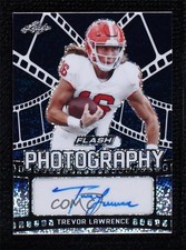 2021 Leaf Flash Photography Navy Blue 22/75 Trevor Lawrence #FP-TL1 Auto 0g4