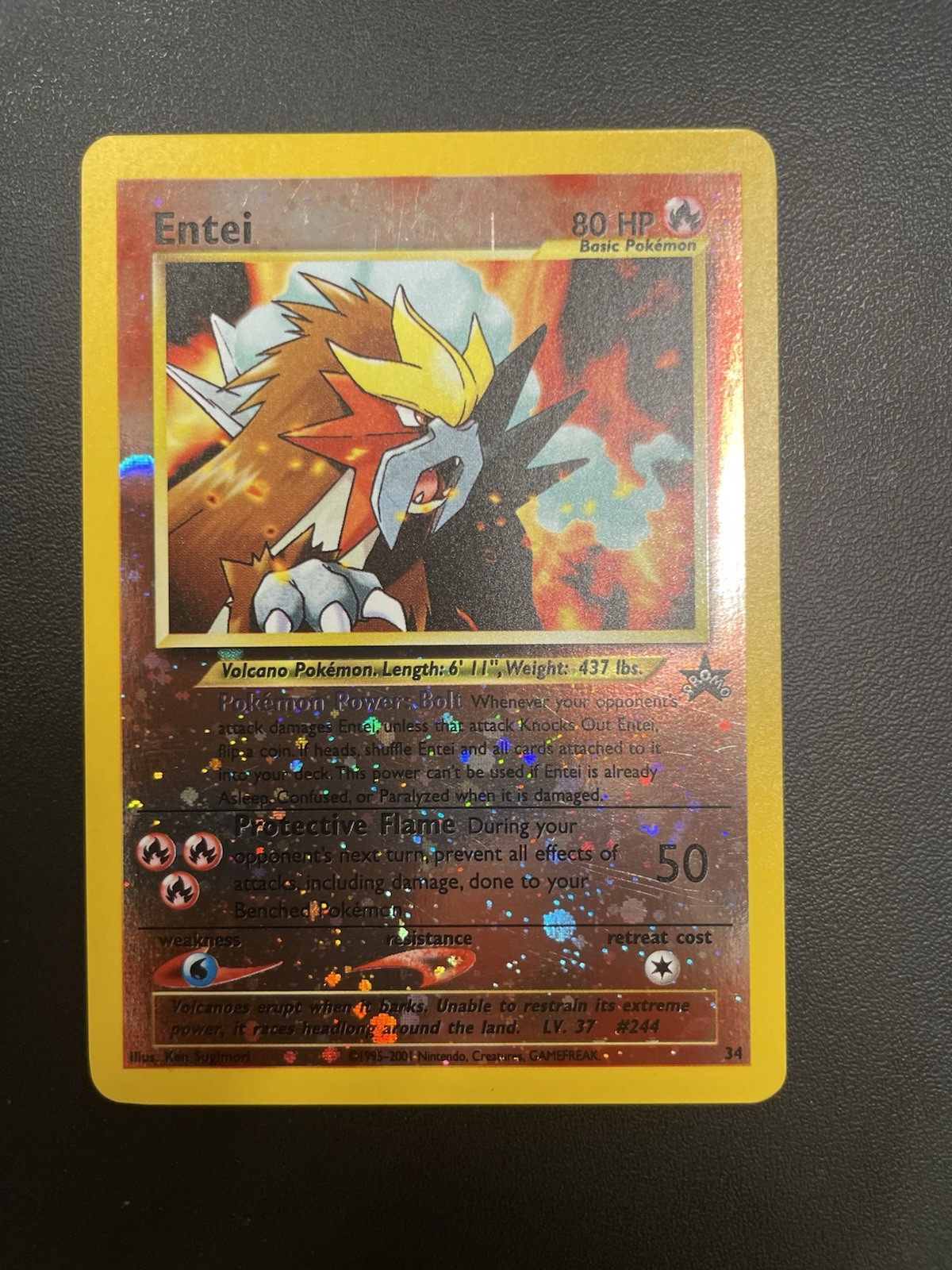 Pokémon TCG Entei Holo Black Star Promo 34 Wizards of the Coast