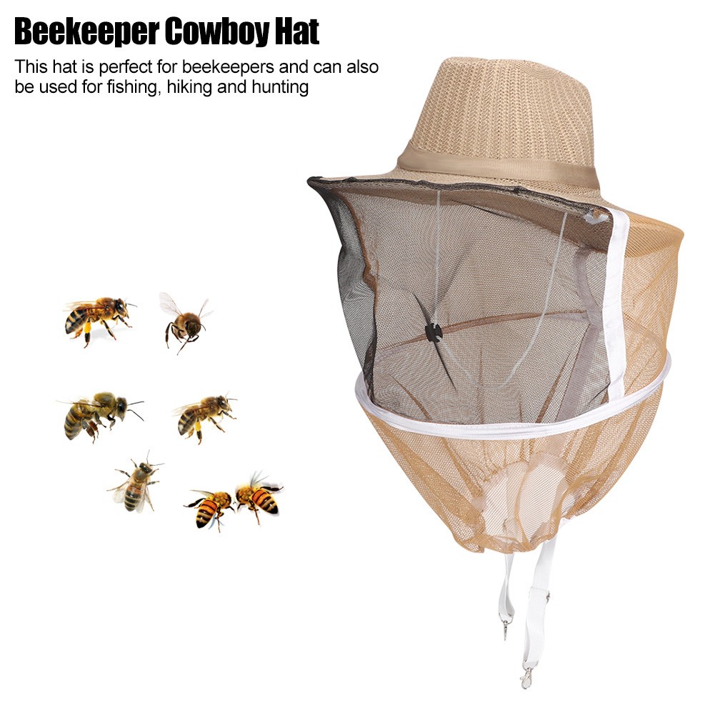 Beekeeping Veil Fashionable And Secure For Beekeeping Adventures Premium
