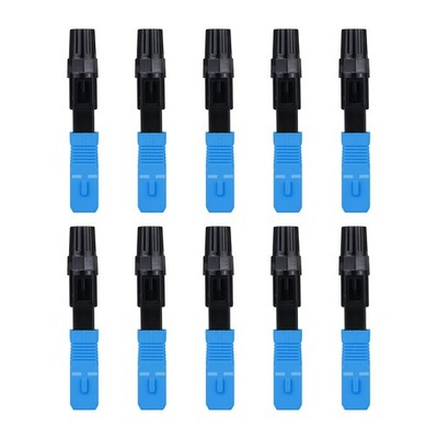 Fiber Optic Connector 10 PCS SC UPC Singlemode Cold Fast Connection Part