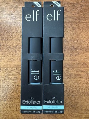 ELF Cosmetics Lip Exfoliator 82512 MINT MANIAC 2 Tube Bundle NEW