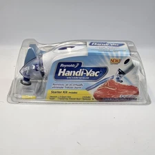 Reynolds Handi-Vac Vacuum Sealer Starter Kit w/ Batteries 3 QT Freezer Bags NEW