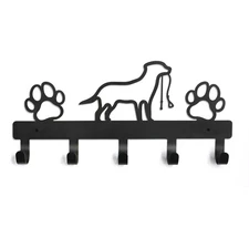 Dog Leash Holder for Wall, Metal Dog Leash Hooks for Wall Decorative, Dog Lea...