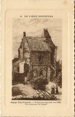 AK Le Vieux BONNEVAL - Abtei St-Florentin - Nach einem Aquarell.. (33817)