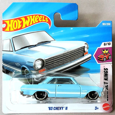 Hot Wheels 63 Chevy II hellblau metallic 2026 Compact Kings 8/10 OVP